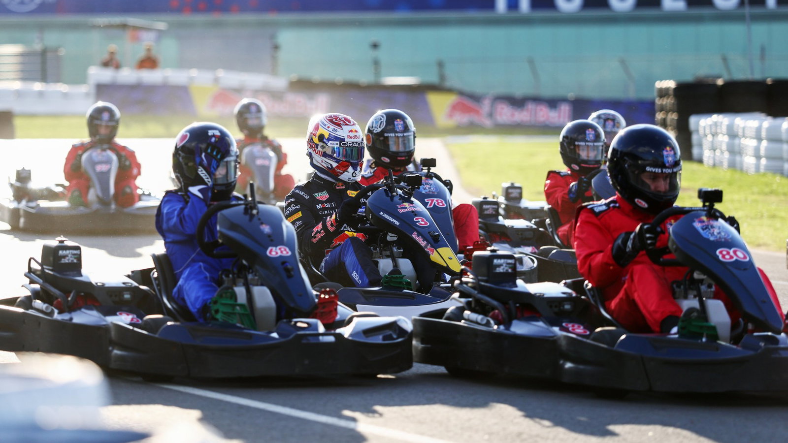 Max Verstappen stormed through the field of 100 amateur karters