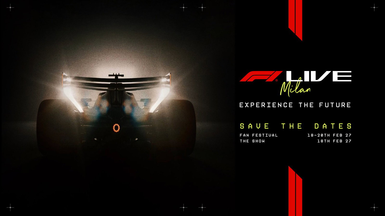 The teaser for F1 Milan Live