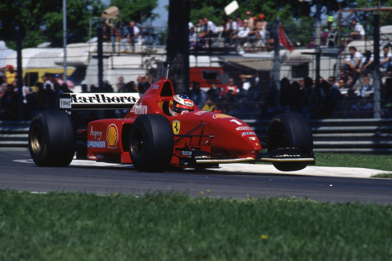 Schumacher en route to his first Italian Grand Prix victory