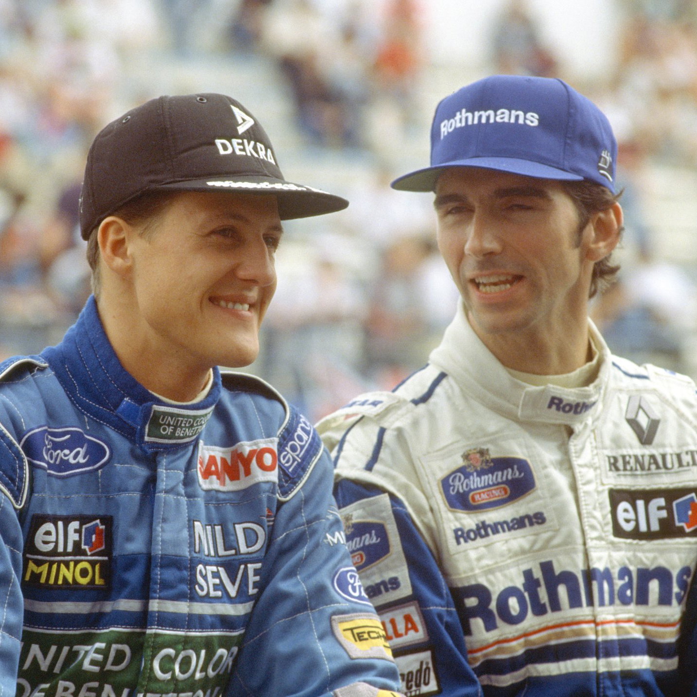 Schumacher and Hill battled to a controversial conclusion 