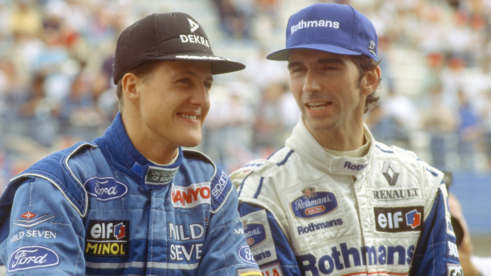 Schumacher and Hill battled to a controversial conclusion 