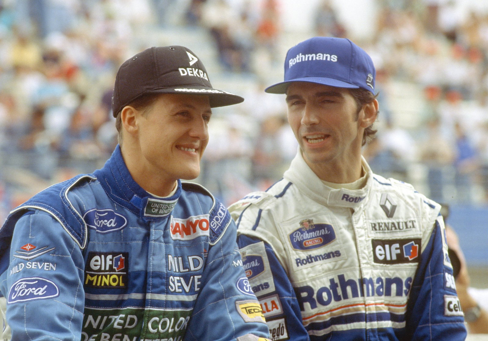 Schumacher and Hill battled to a controversial conclusion