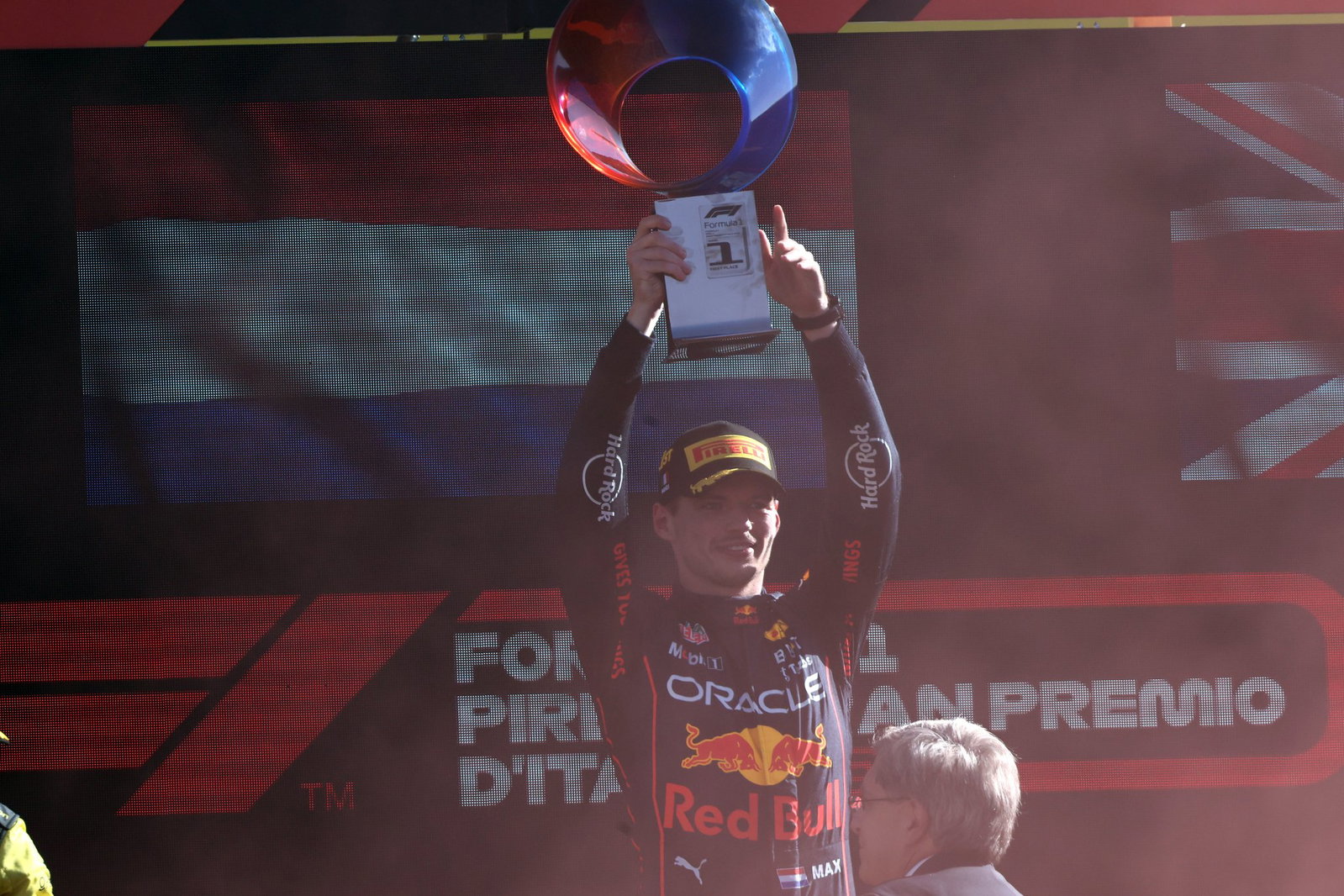 Verstappen took home this stylish trophy in 2022