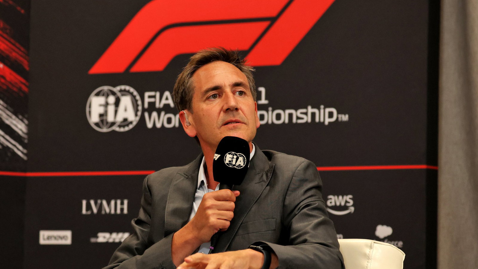 F1 presenter and broadcaster Tom Clarkson