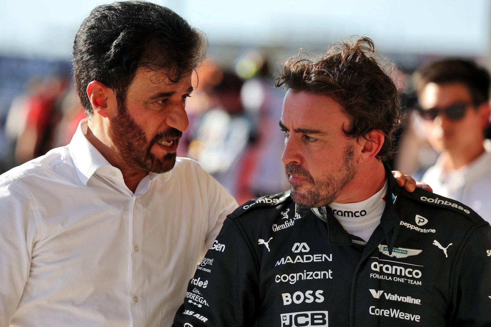 Mohammed Ben Sulayem and Fernando Alonso