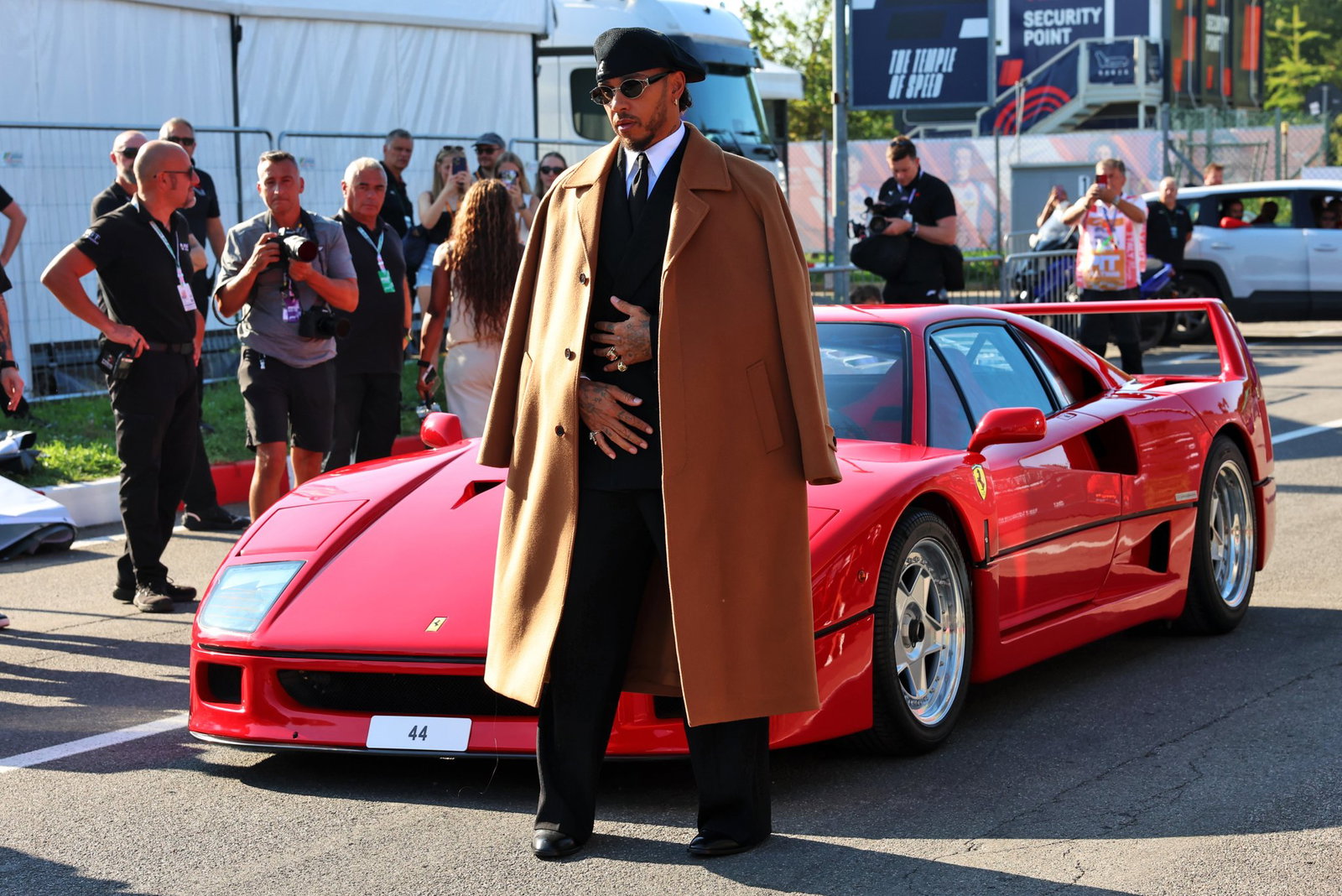 Lewis Hamilton arrived at Monza in style 