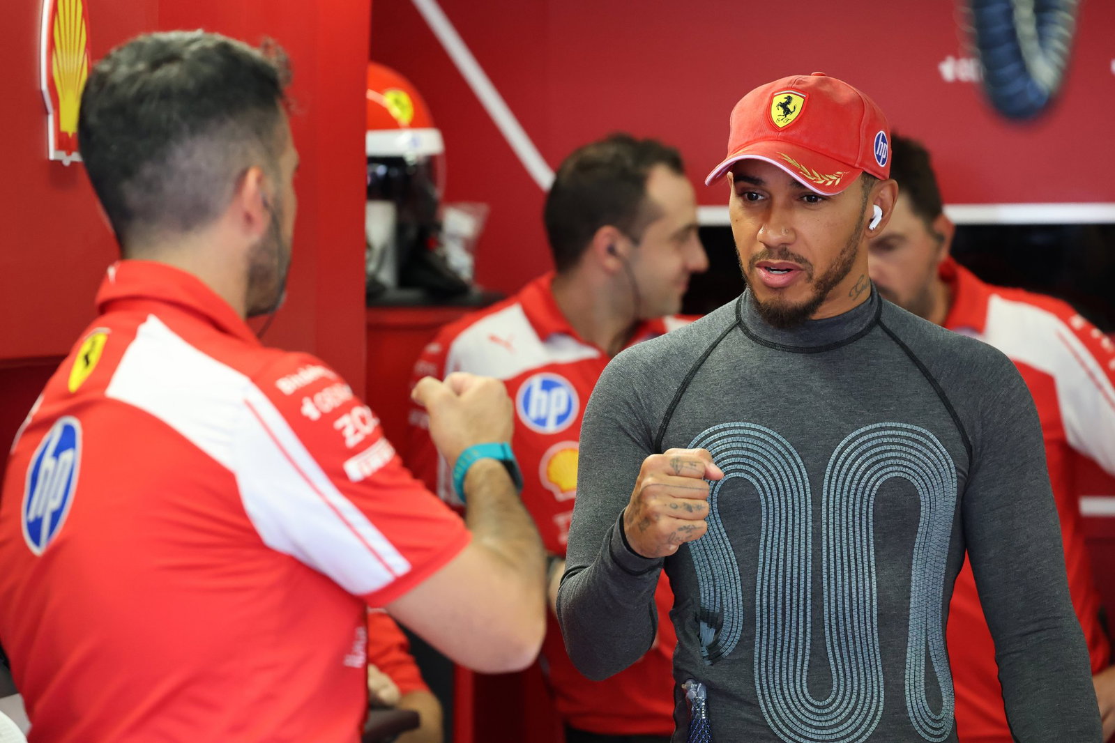 Hamilton is hoping to win at Monza for the first time as a Ferrari driver