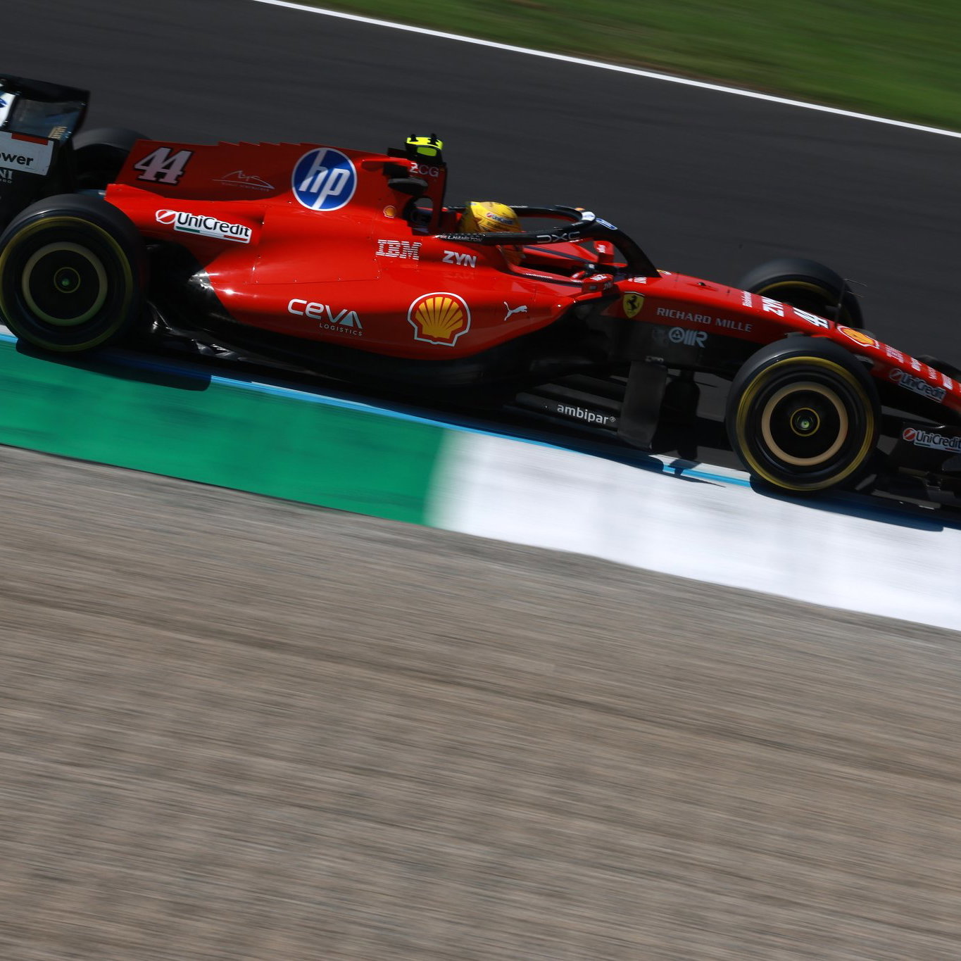 Hamilton at Monza for Ferrari