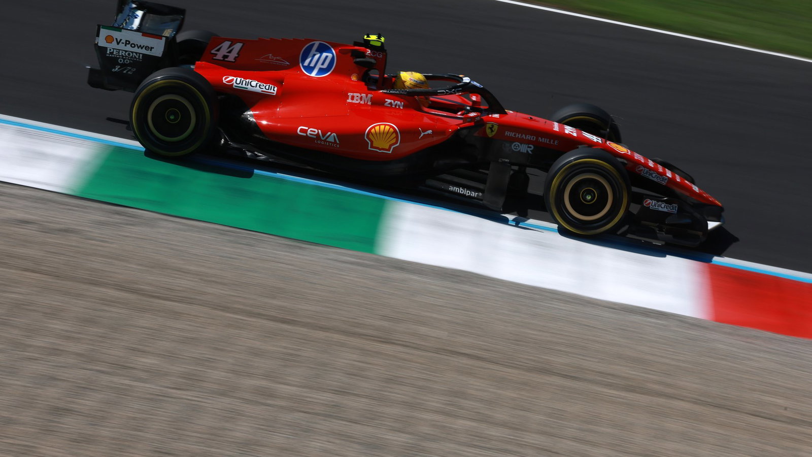 Hamilton at Monza for Ferrari