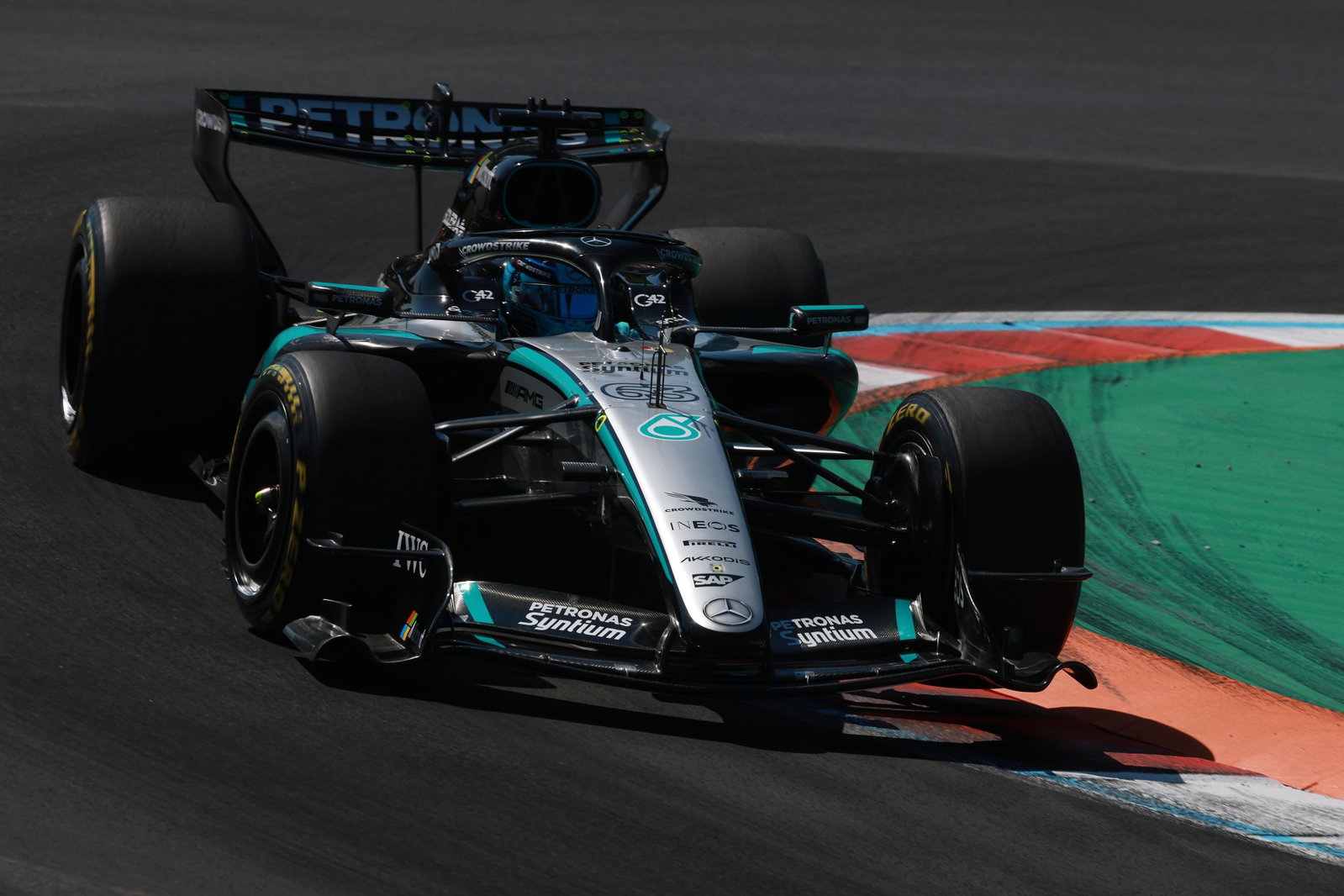 Russell was fastest on Friday with Verstappen in ninth