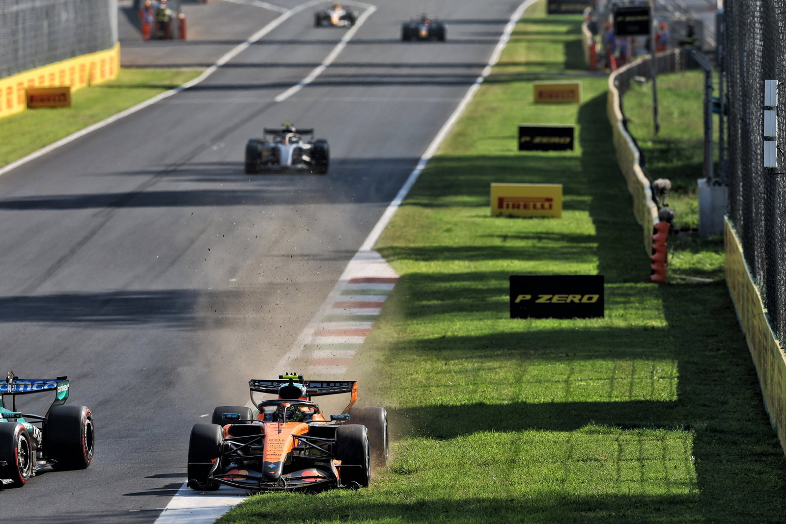 Lando Norris had a near-miss with Lance Stroll 