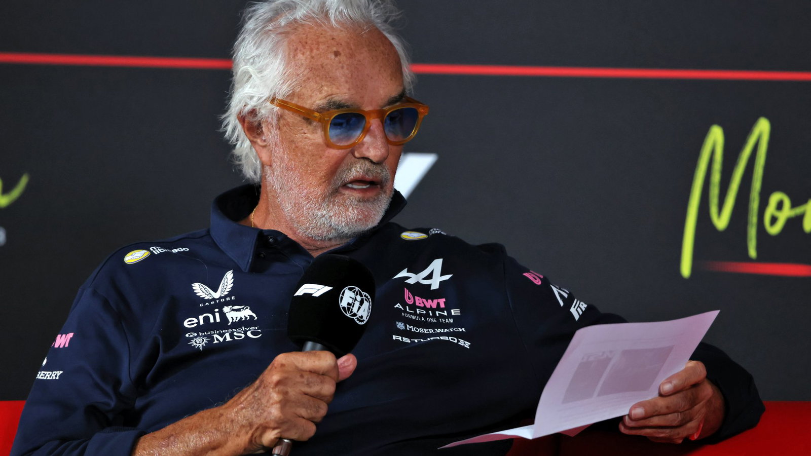 Flavio Briatore started a remarkable row with McLaren on Friday