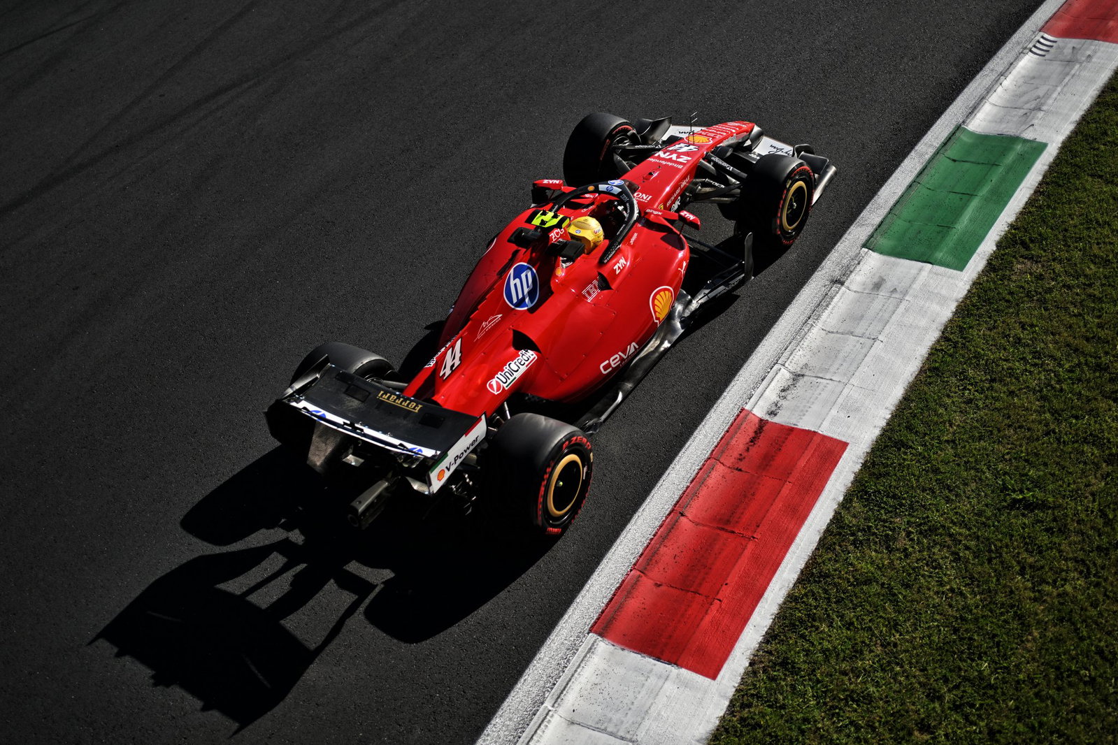 Leclerc suggested he was expecting to give Hamilton (pictured above) a tow