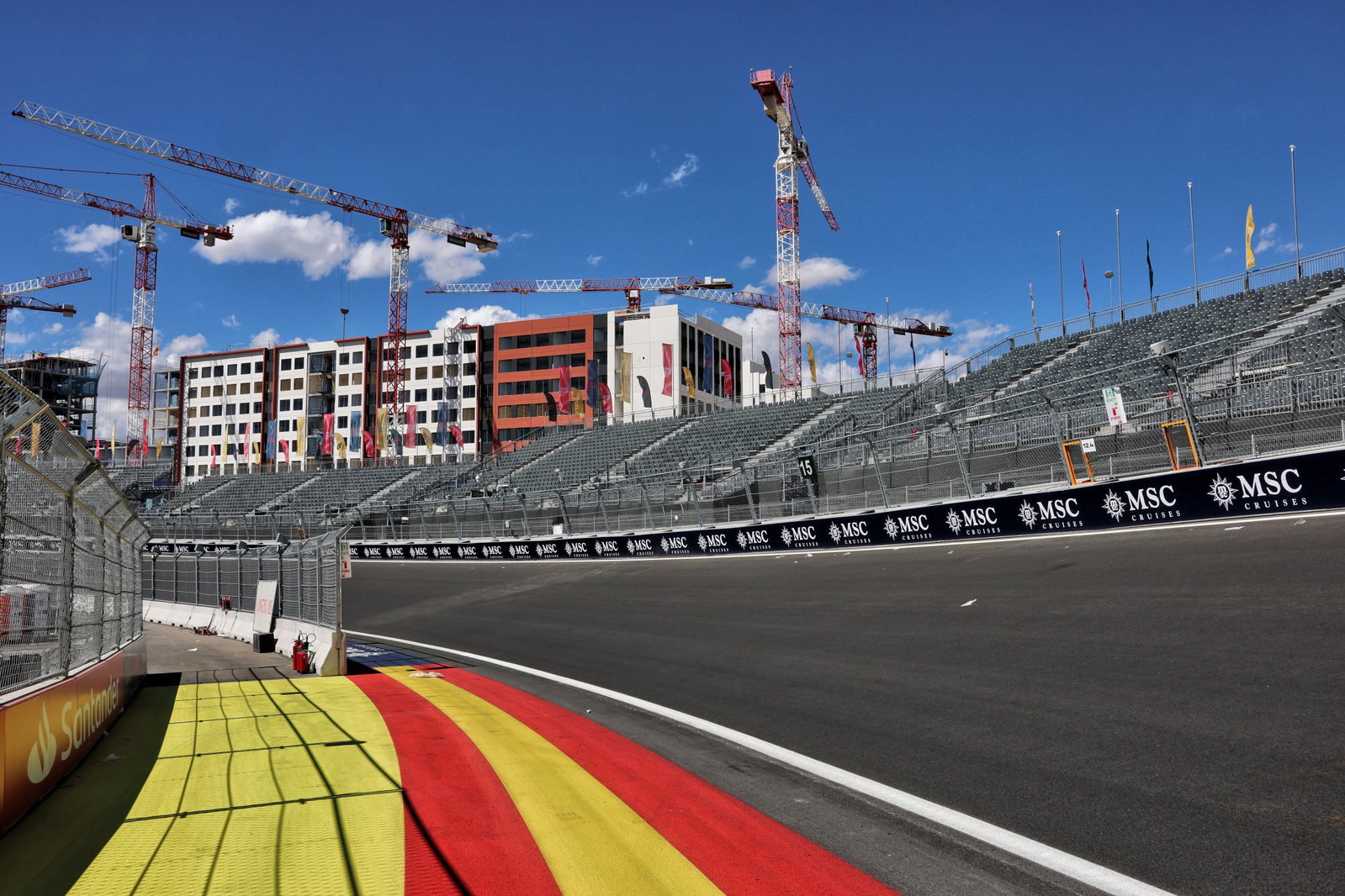 The banked 'La Monumental' could become one of F1's most iconic corners