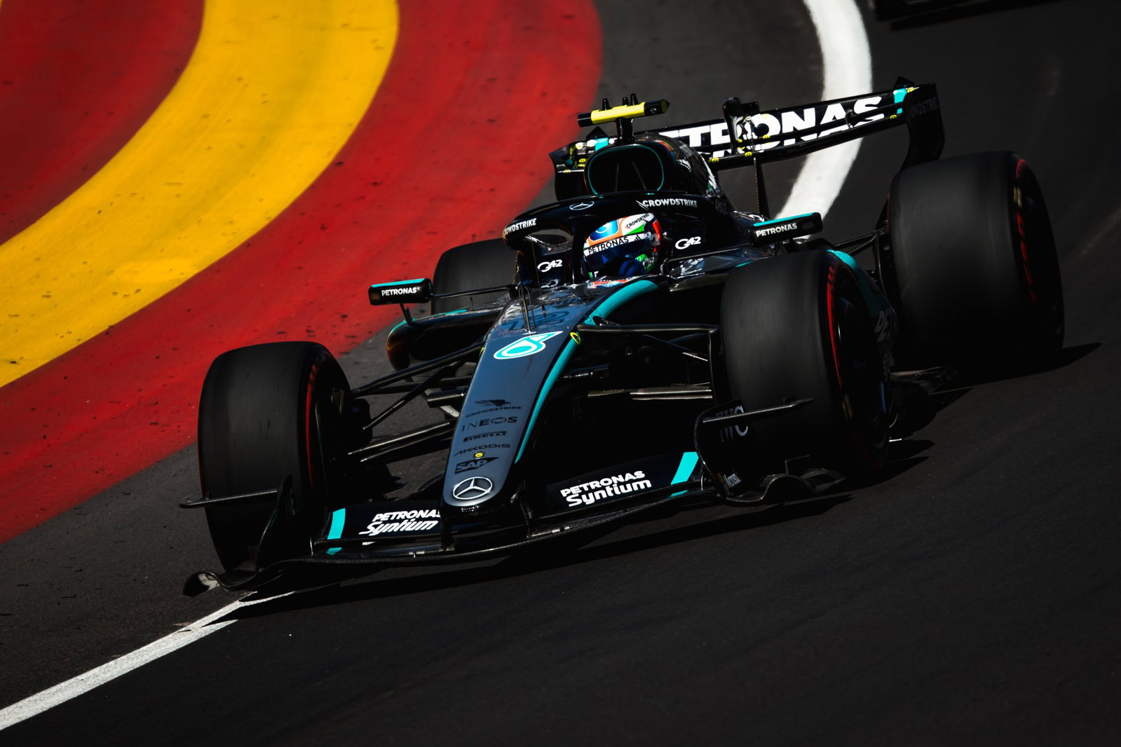 Kimi Antonelli has topped two of the three practice sessions in Madrid
