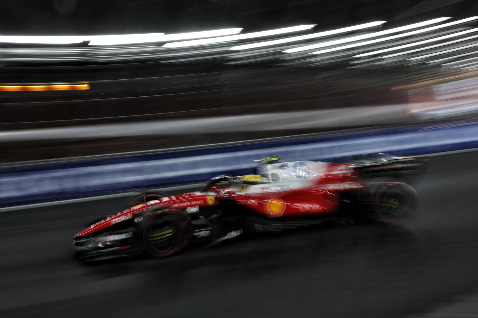 Lewis Hamilton briefly held provisional pole position