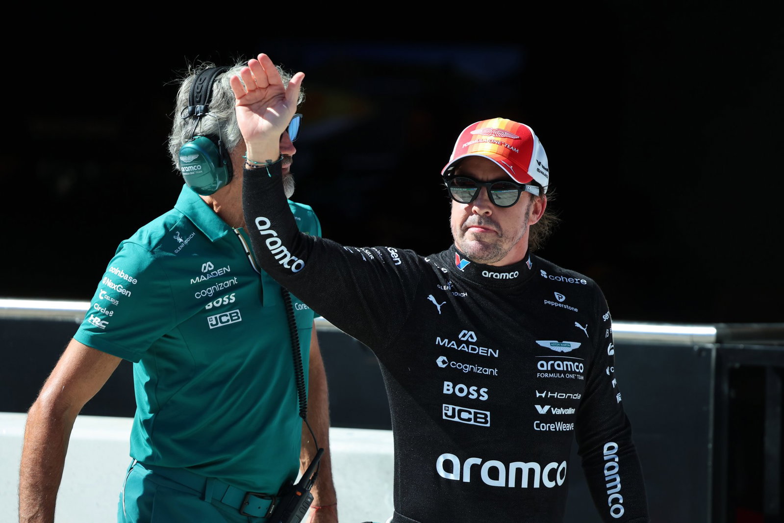 The end of another disappointing day for Alonso