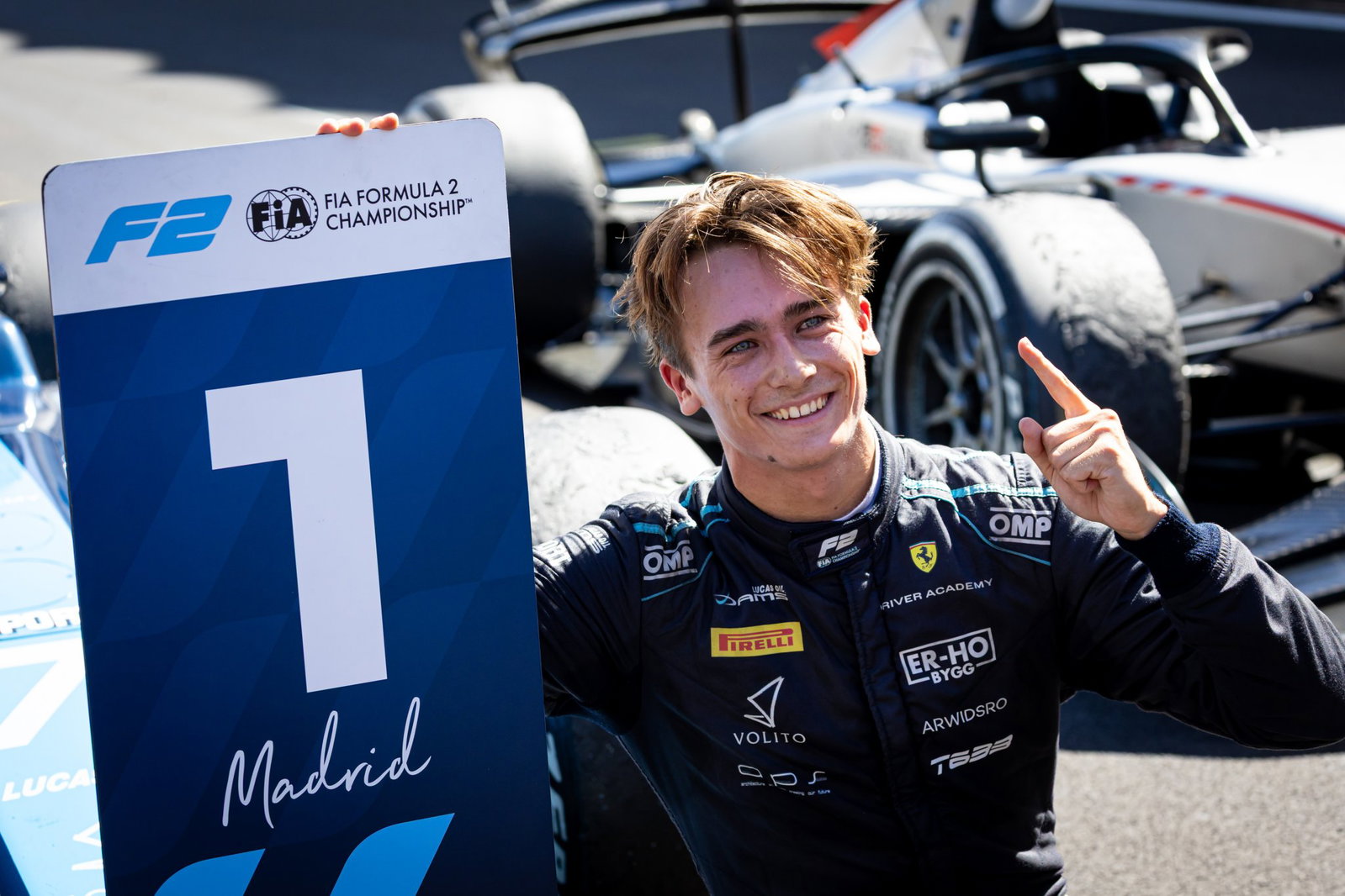 Dino Beganovic won the F2 feature race in Madrid