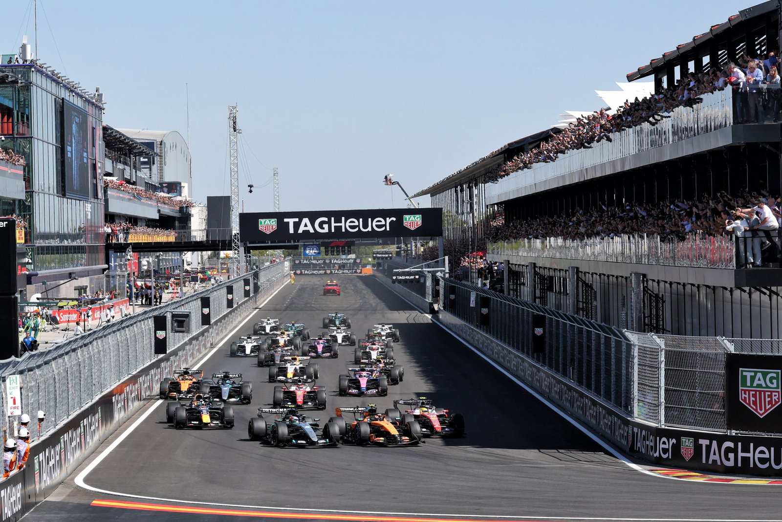 The start of the Spanish Grand Prix