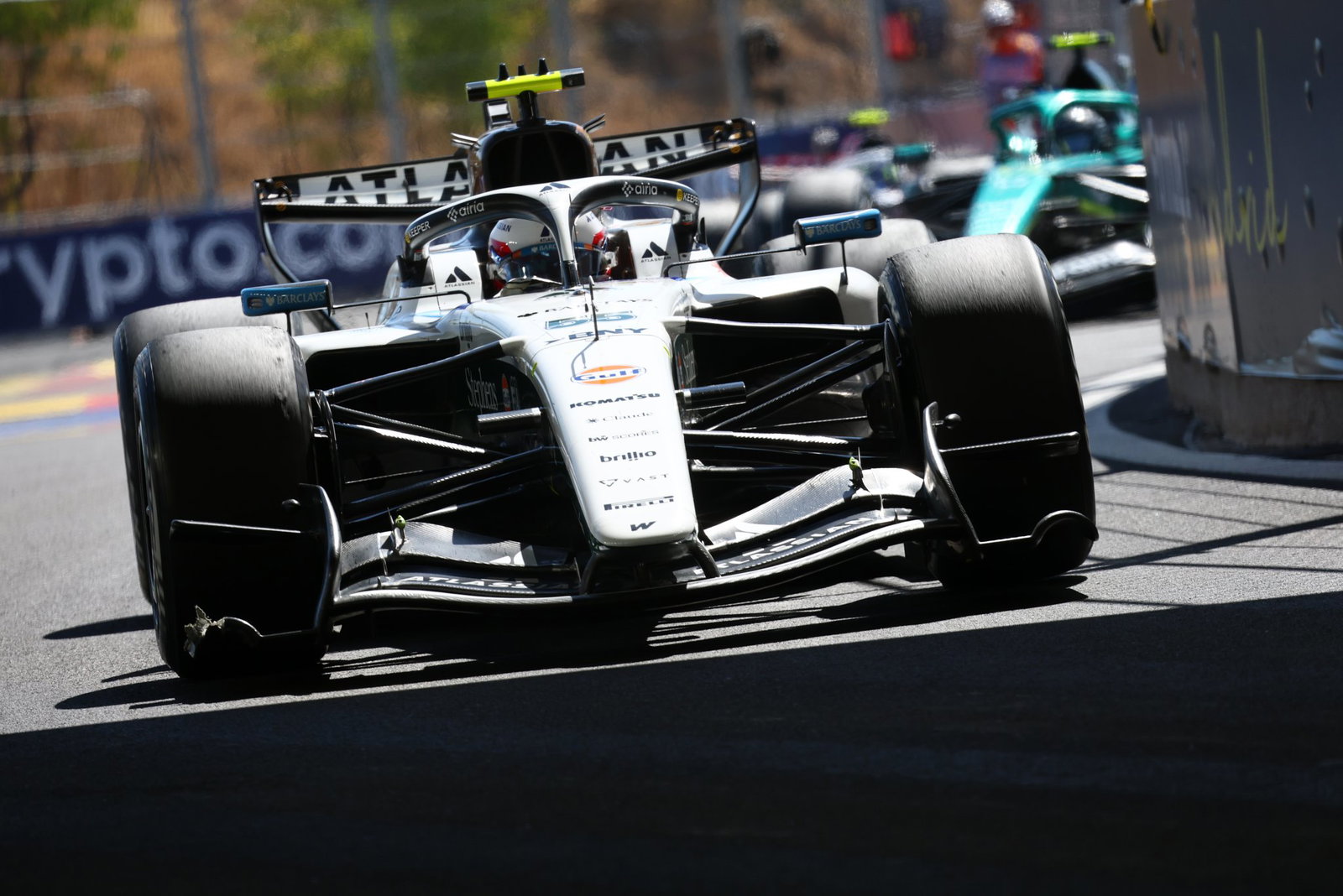 Sainz was handed a five-second penalty for the clash