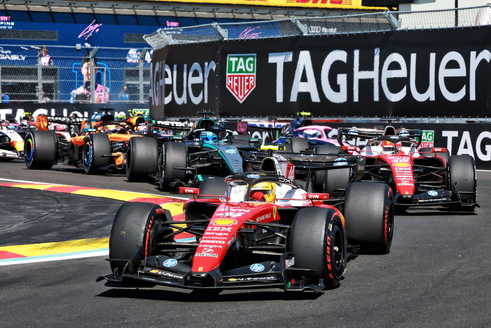 Hamilton ran as high as third in the early stages in Madrid 
