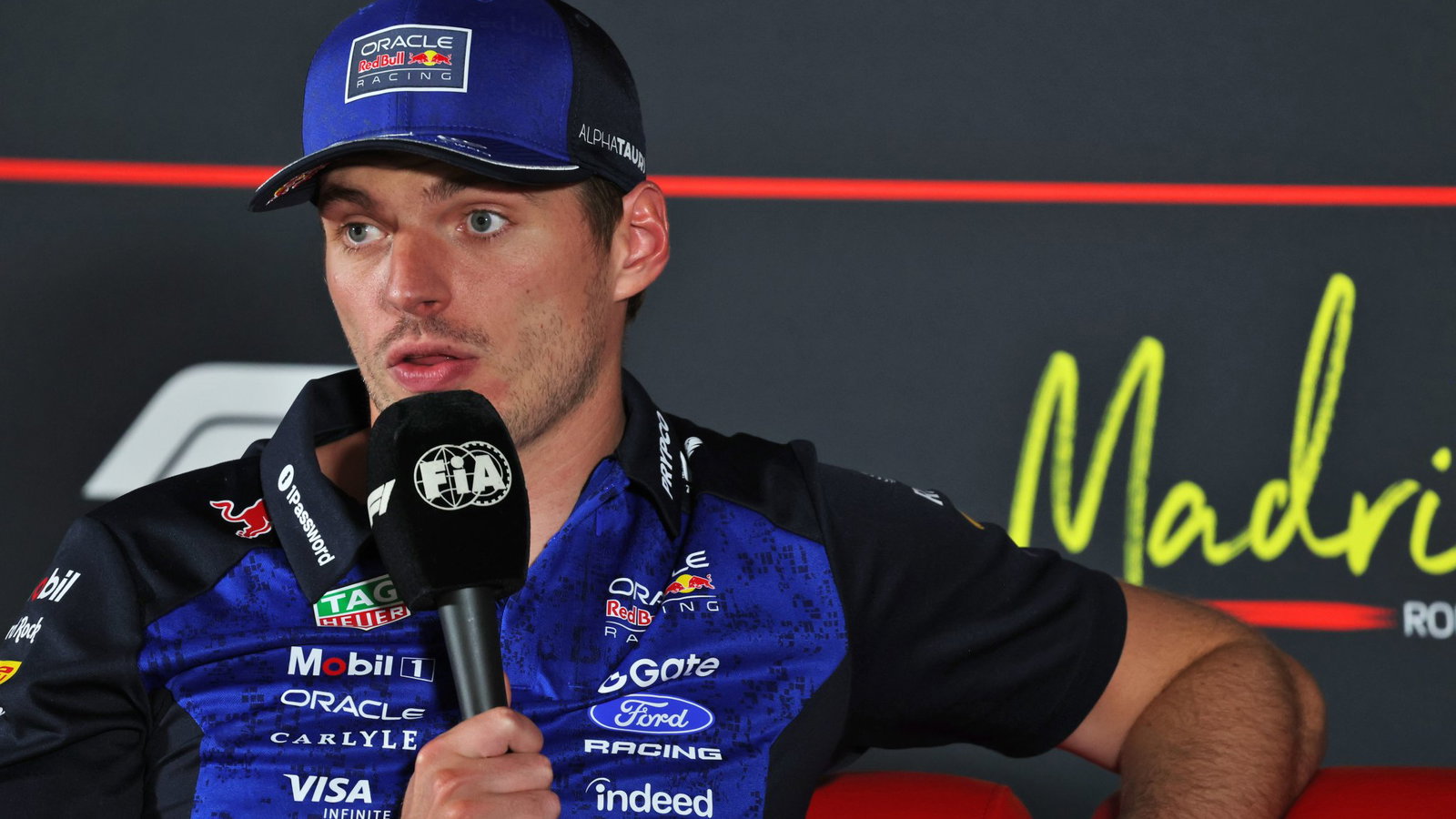 Max Verstappen was not happy to let Lewis Hamilton through 