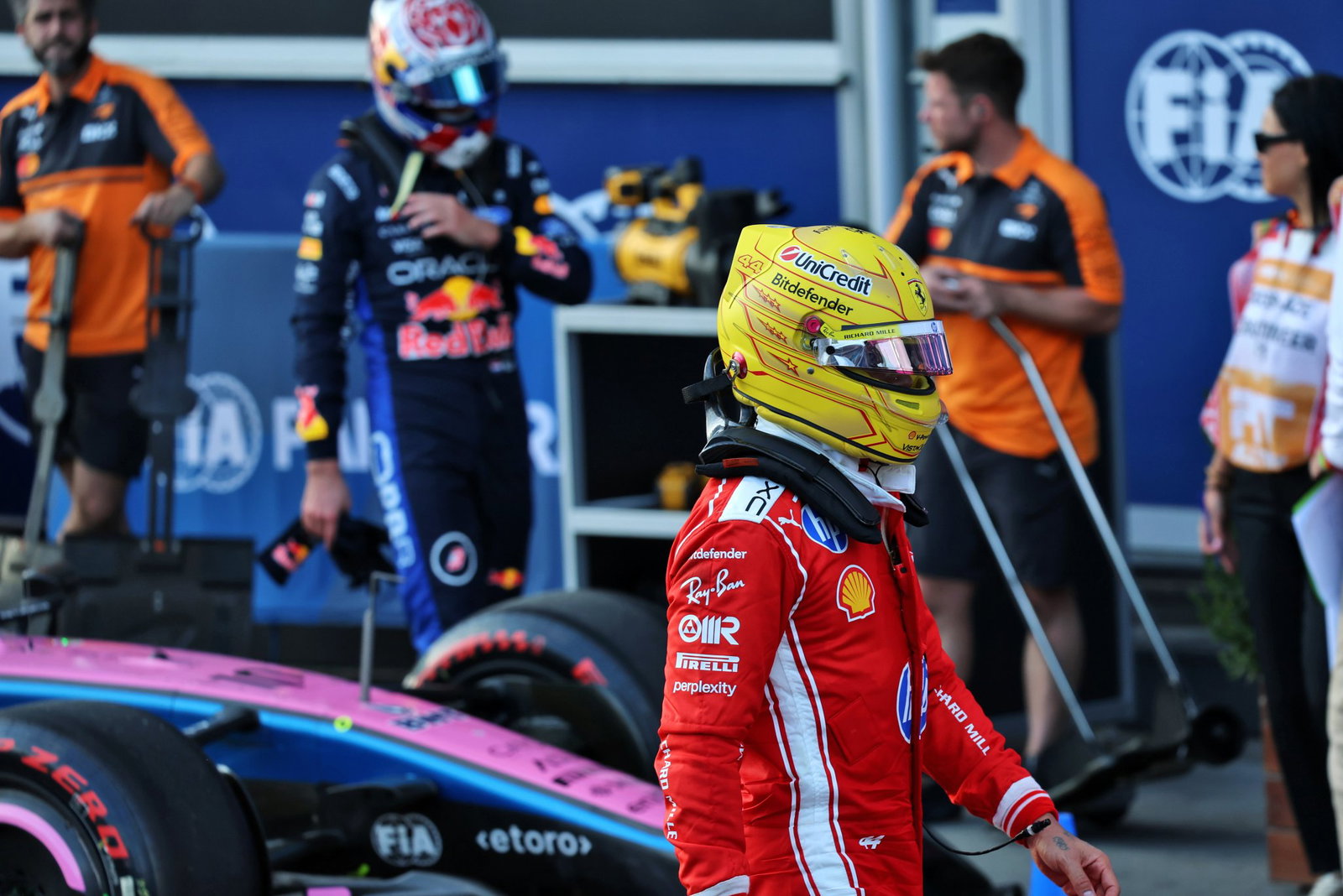 Hamilton qualified sixth while Leclerc claimed second