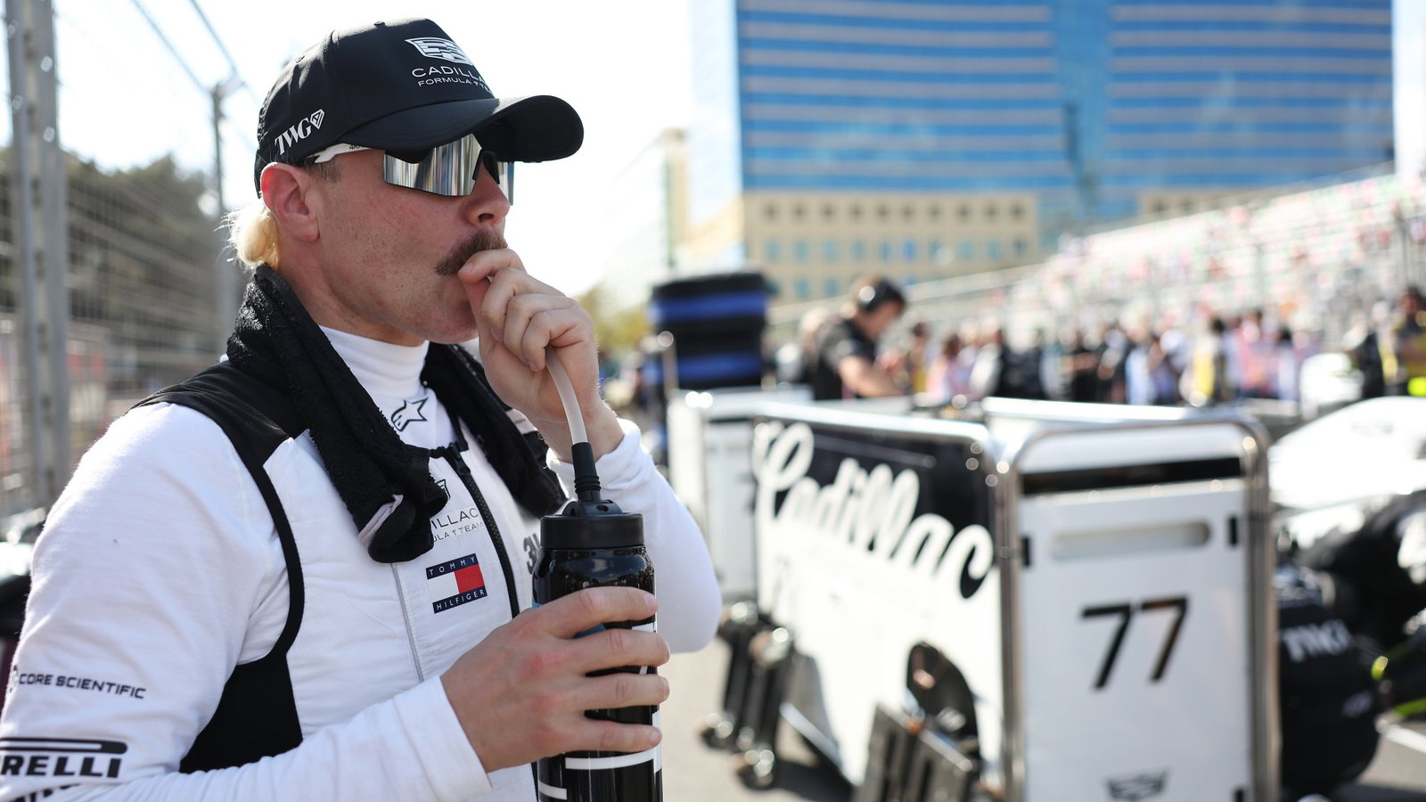 Bottas crashed late on in the Azerbaijan GP