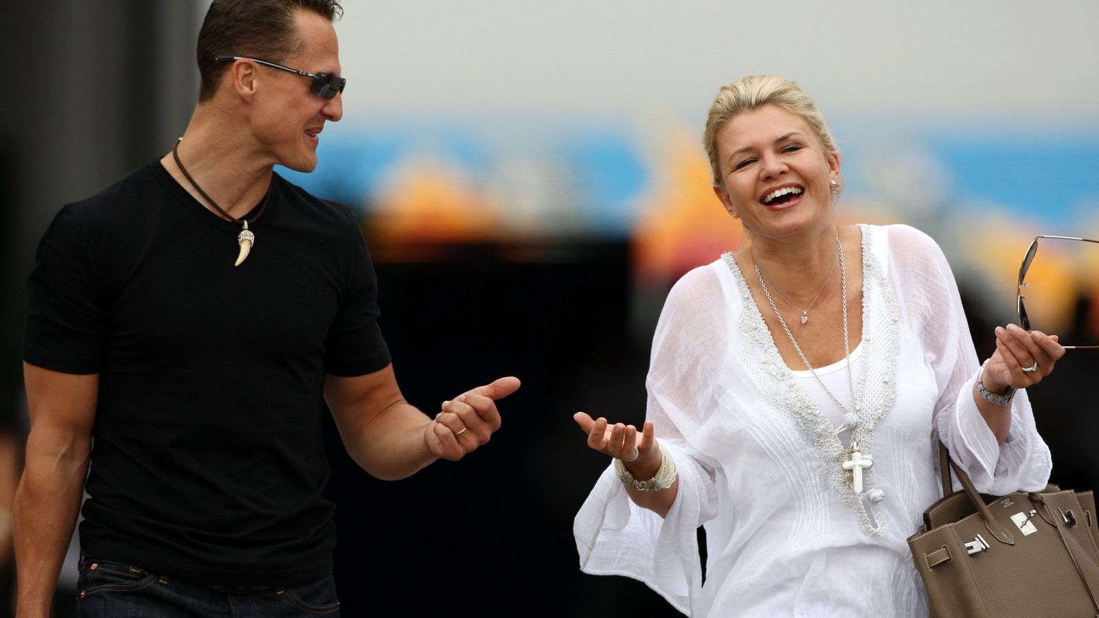 Michael Schumacher and his wife Corinna, 2010