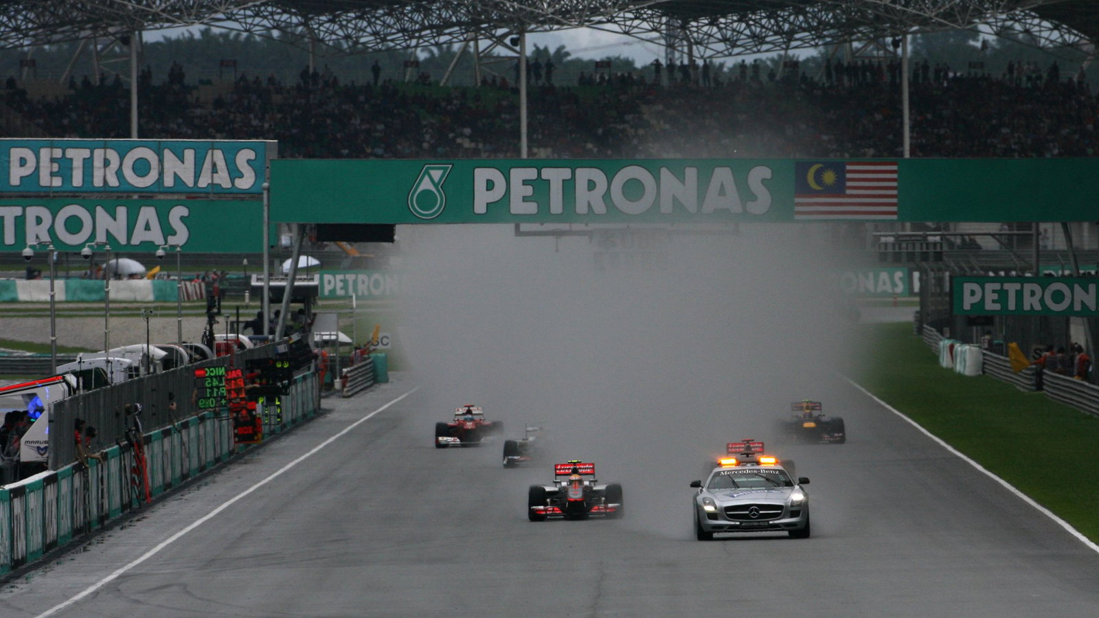 Rain stopped the 2012 Malaysian Grand Prix
