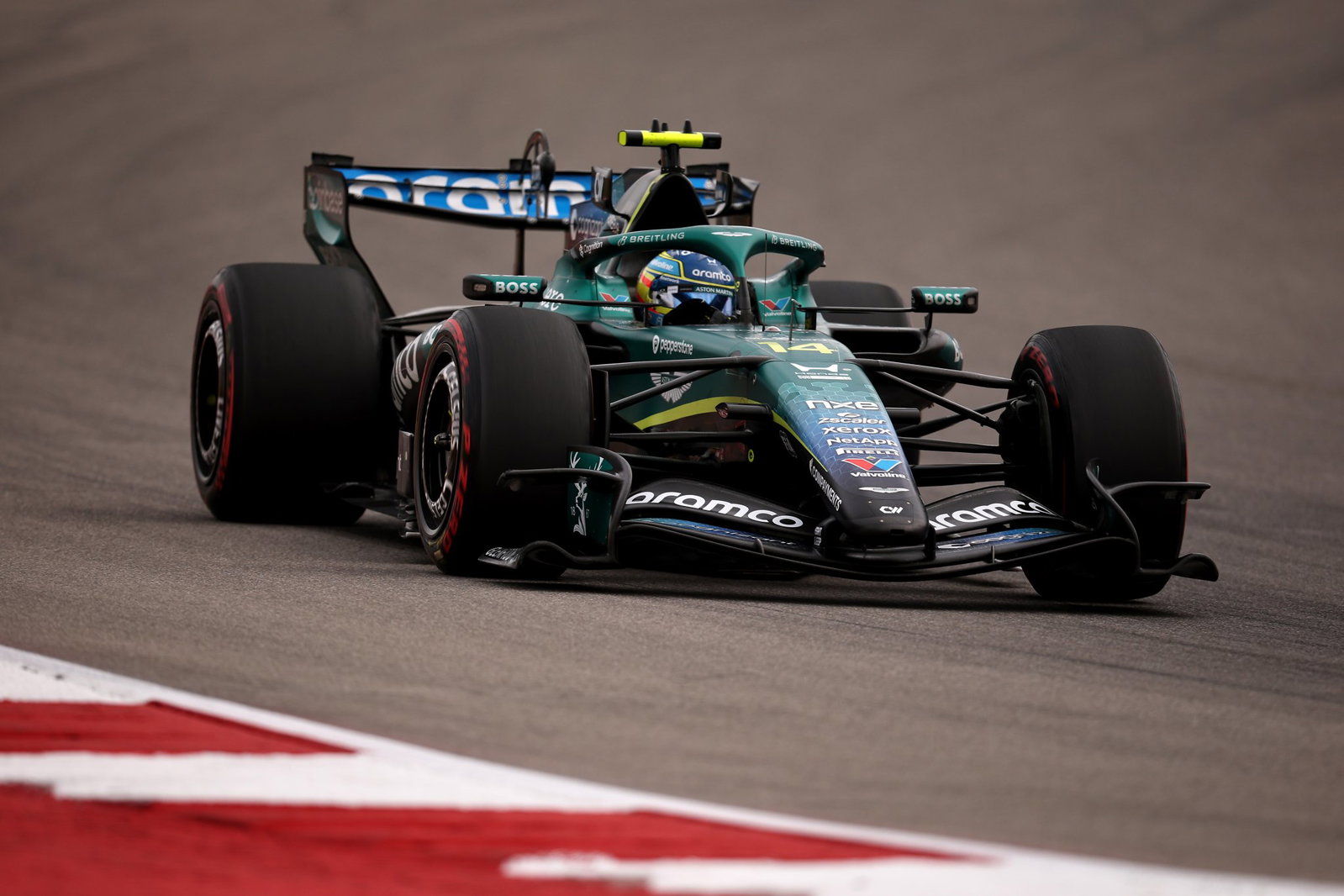 The contact ruined Alonso's race