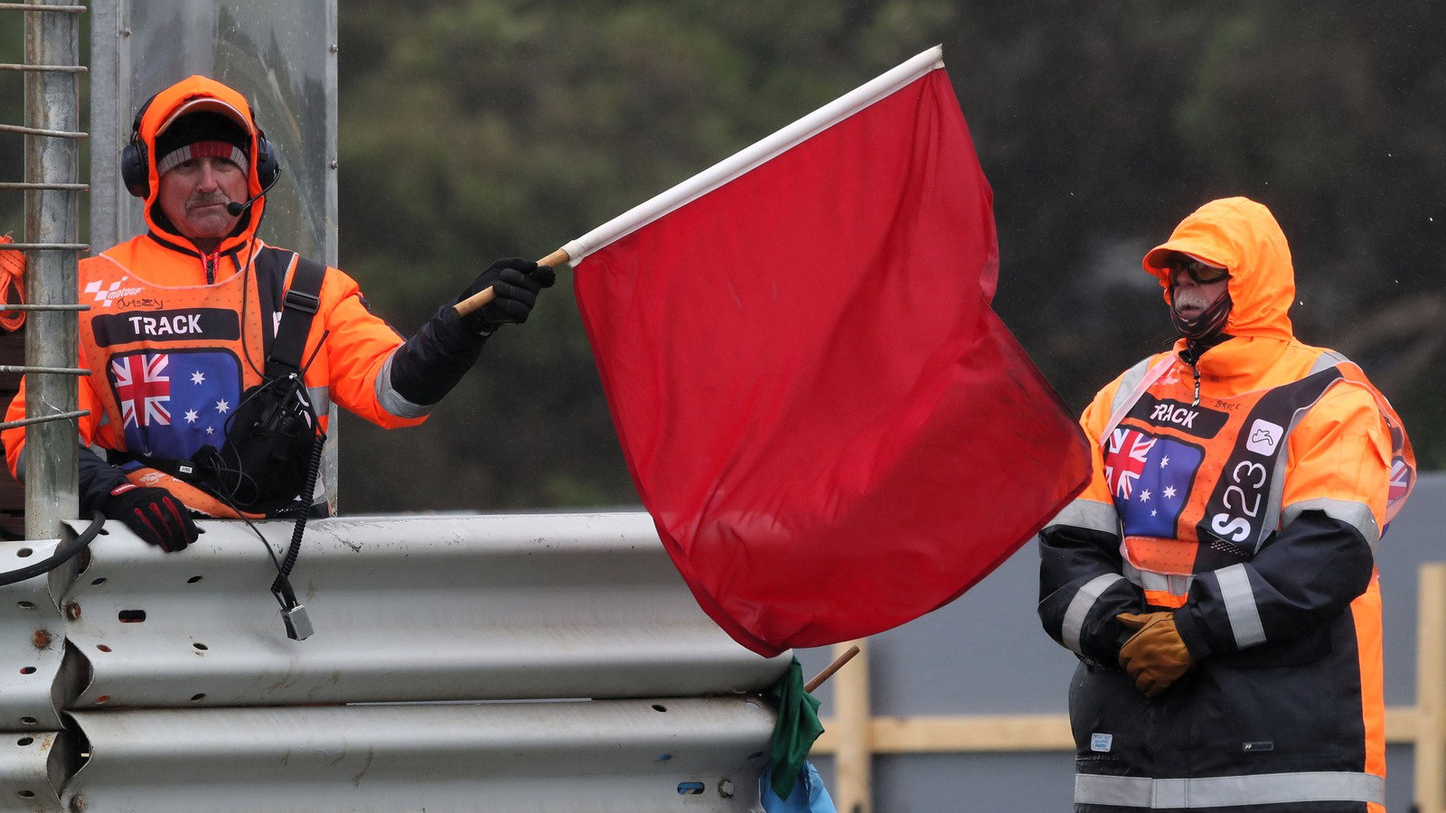 Red flags in 2023 Australian Moto2 Grand Prix.