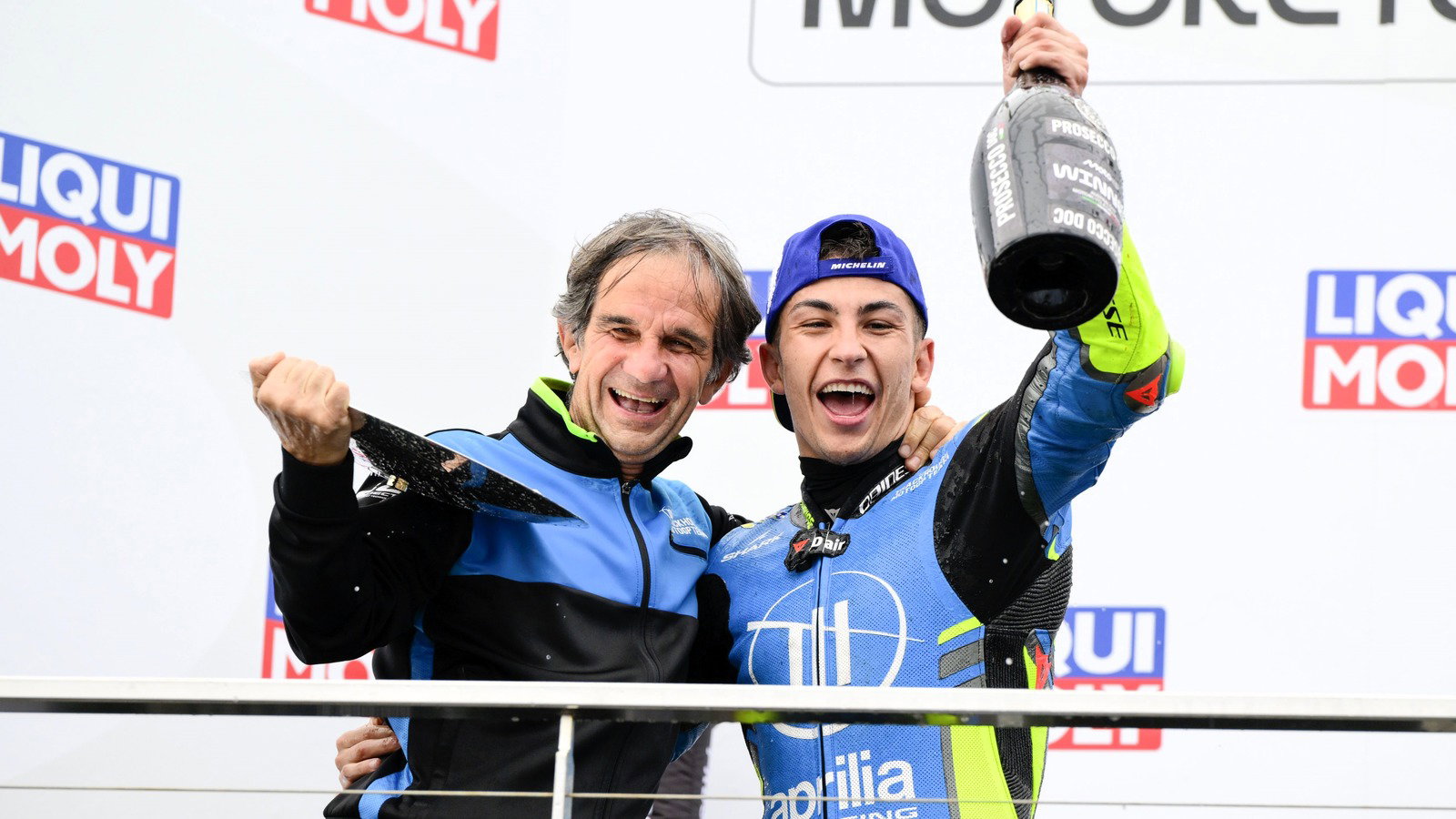 Raul Fernandez, Davide Brivio, 2025 Australian MotoGP at Phillip Island. 