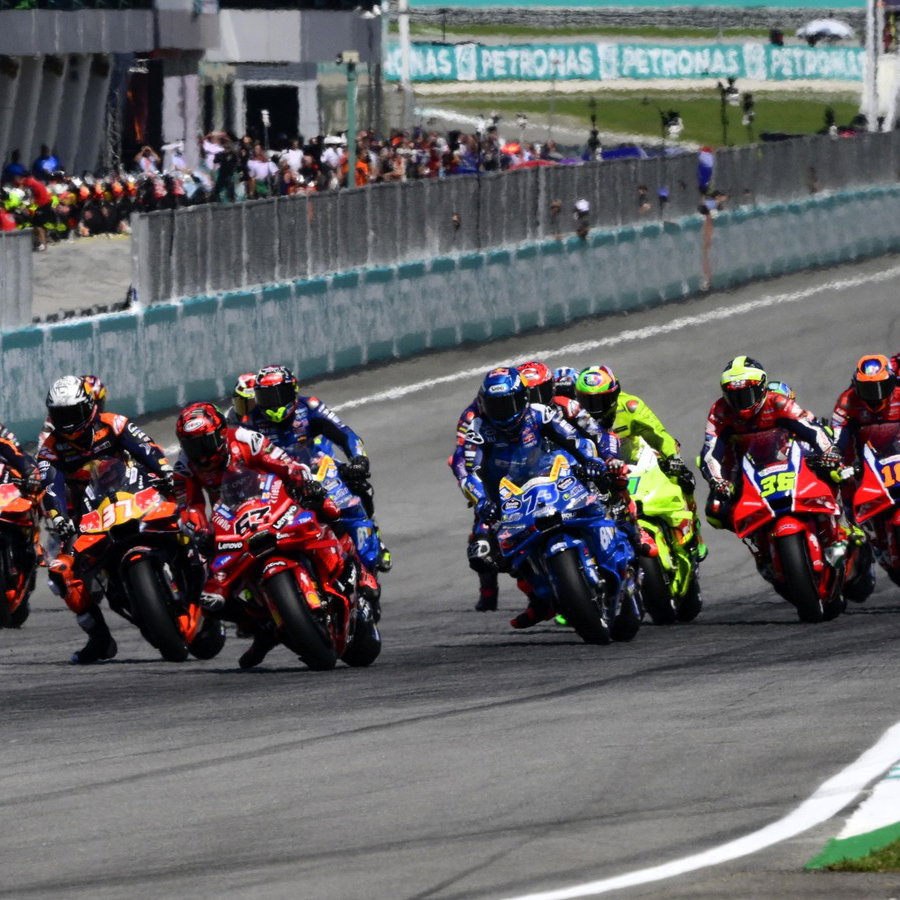 Start, 2025 Malaysian MotoGP.
