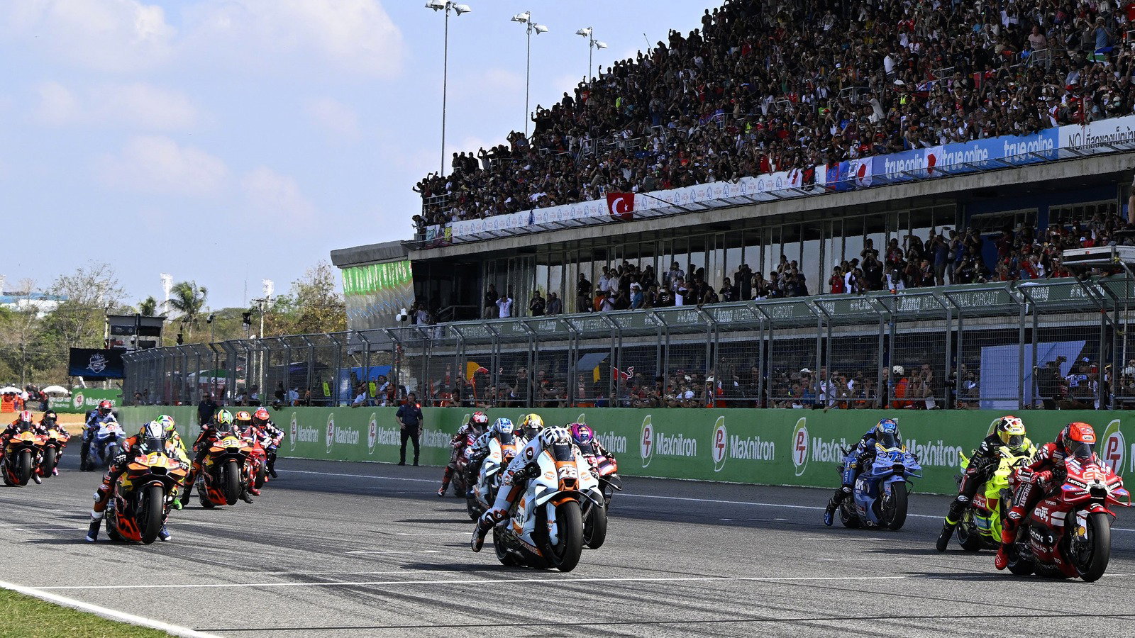 Starting grid, 2026 Thai MotoGP.