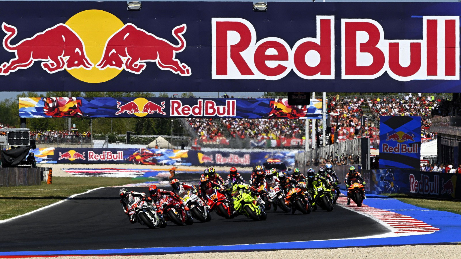 Red Bull branding at the 2026 San Marino MotoGP.