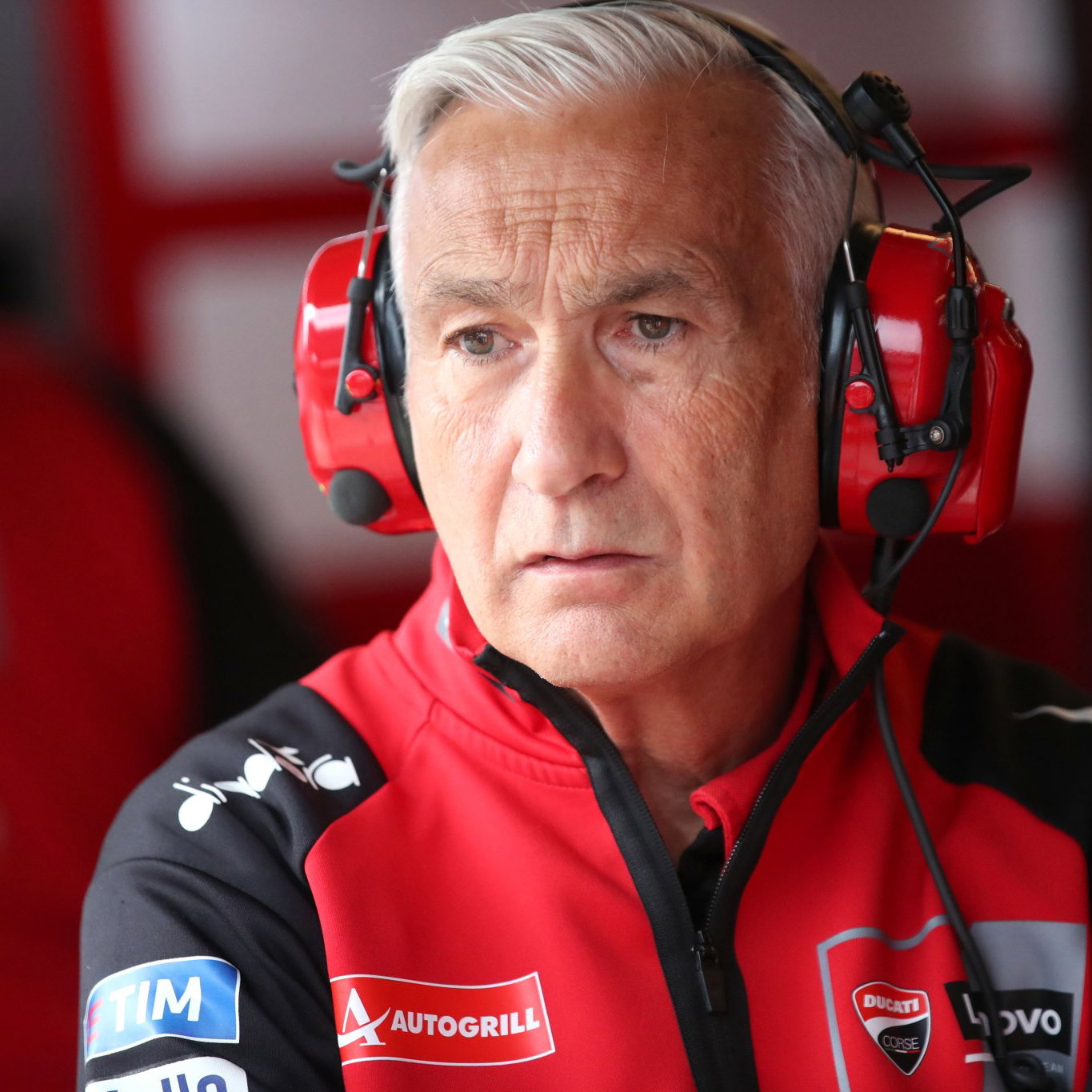 Davide Tardozzi, 2026 MotoGP Austrian Grand Prix, pit box. Credit: Gold and Goose.