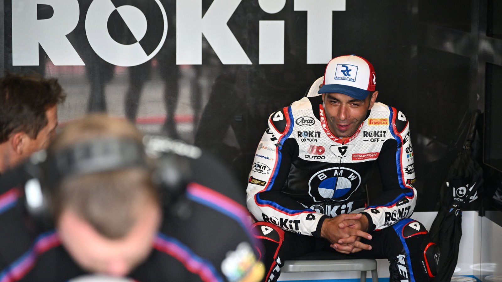Danilo Petrucci, 2026 Italian WorldSBK, pit box. Credit: Gold and Goose.