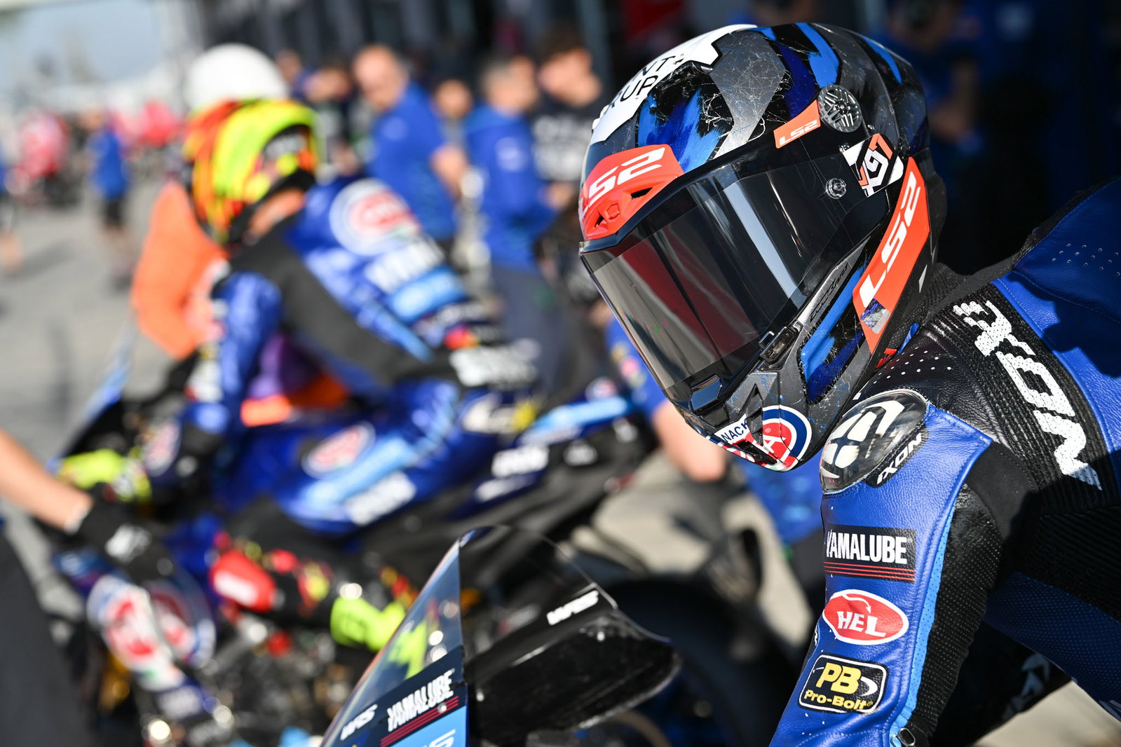 Xavi Vierge, 2026 Italian WorldSBK, pit lane. Credit: Gold and Goose.