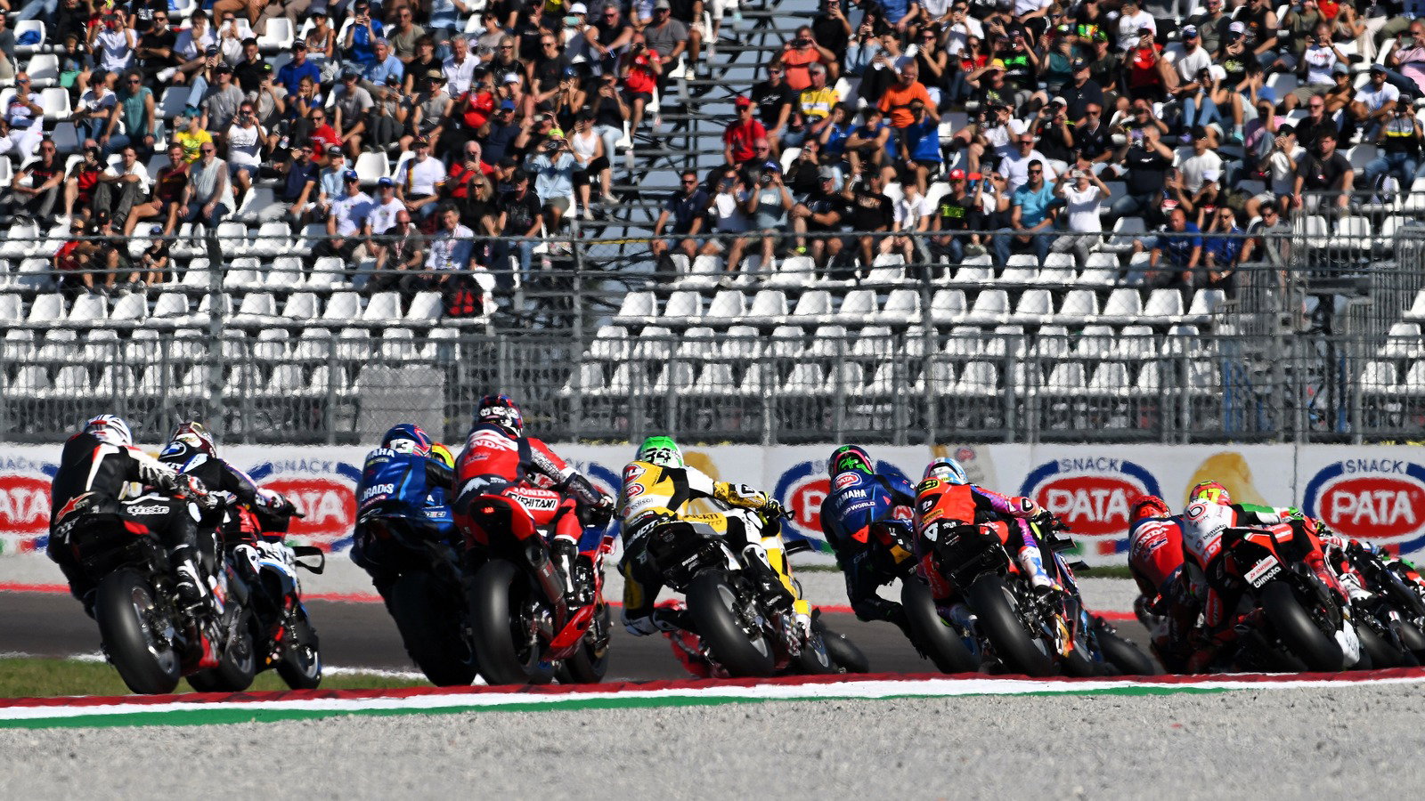 Cremona WorldSBK race action.
