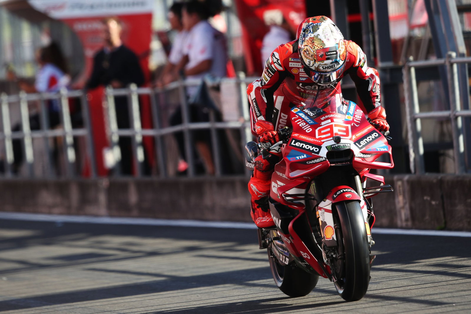 Marc Marquez, 2026 MotoGP Japanese Grand Prix, pit lane. Credit: Gold and Goose.