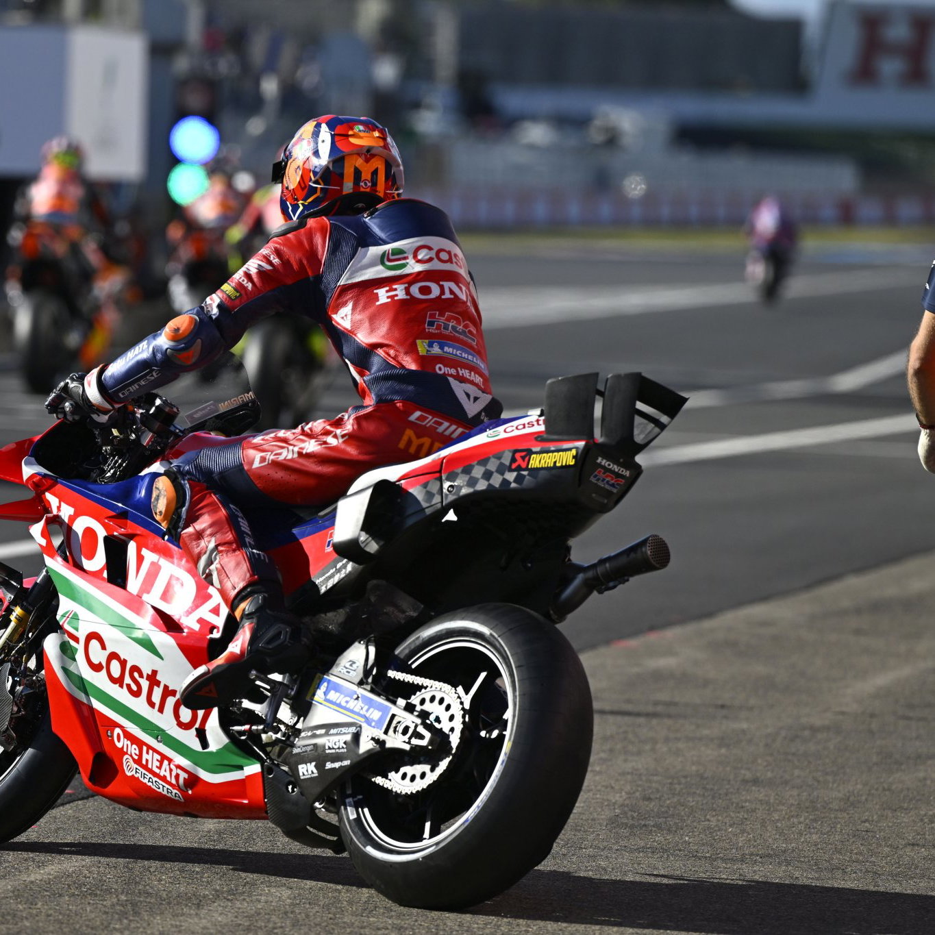 Luca Marini, 2026 MotoGP Japanese Grand Prix, pit lane. Credit: Gold and Goose.