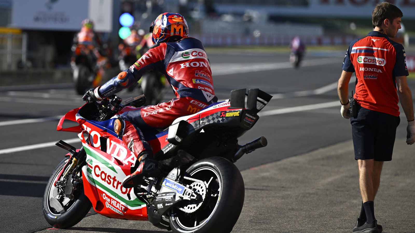 Luca Marini, 2026 MotoGP Japanese Grand Prix, pit lane. Credit: Gold and Goose.