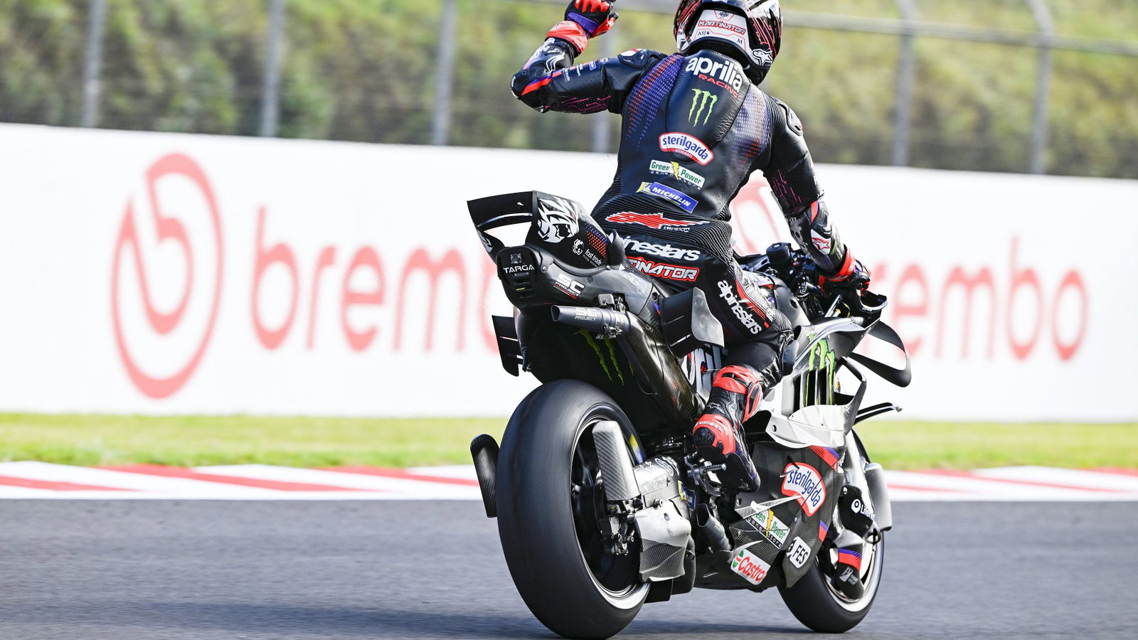 Jorge Martin, 2026 MotoGP Japanese Grand Prix, Sprint cooldown lap. Credit: Gold and Goose.