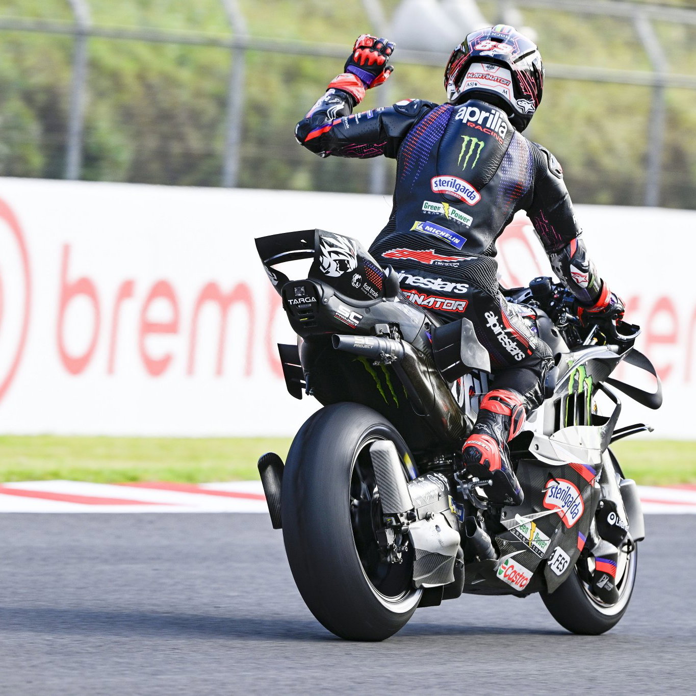 Jorge Martin, 2026 MotoGP Japanese Grand Prix, Sprint cooldown lap. Credit: Gold and Goose.