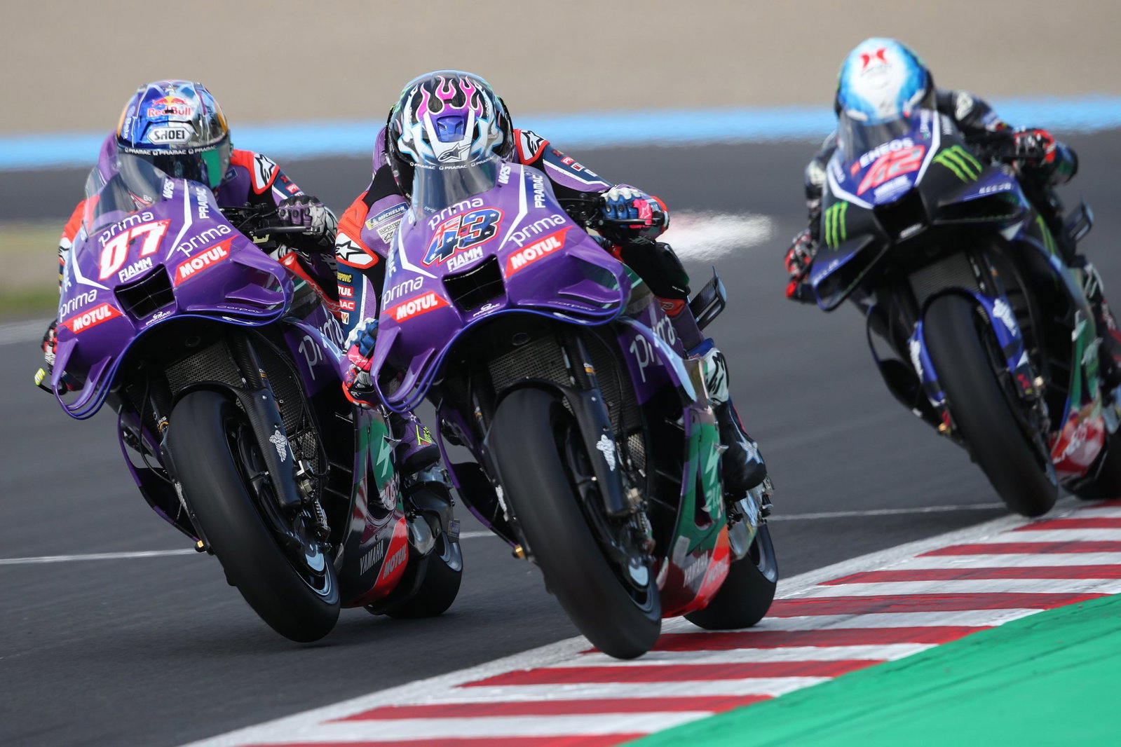 Jack Miller, Toprak Razgatlioglu, Alex Rins, 2026 MotoGP Japanese Grand Prix, Sprint. Credit: Gold and Goose.