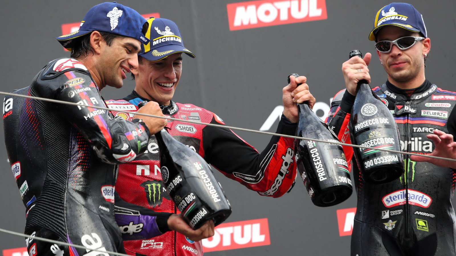 Jorge Martin, Marc Marquez, Marco Bezzecchi.