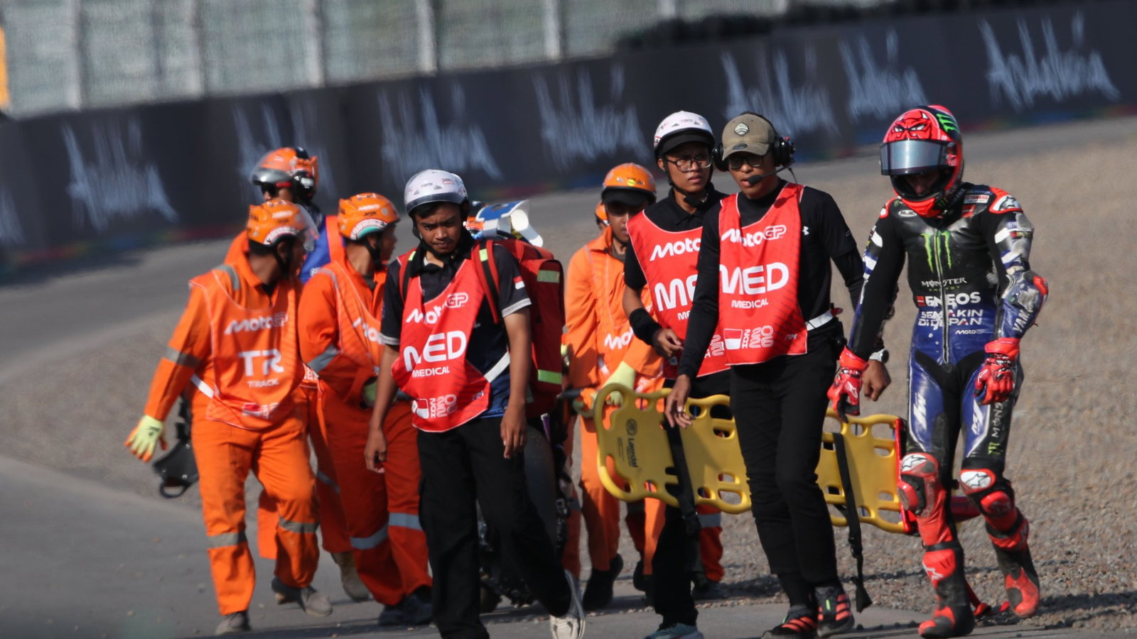 Quartararo crashed in Practice in Indonesia