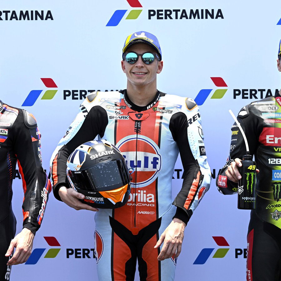 Raul Fernandez, Marco Bezzecchi, Fabio di Giannantonio, qualifying, 2026 Indonesian MotoGP.