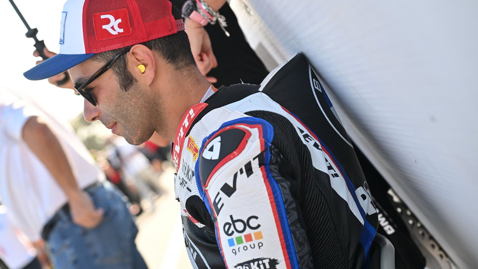Danilo Petrucci on the grid at the Estoril WorldSBK, potentially the penultimate race of his WorldSBK career.